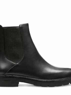 Stuart Weitzman Black Dylan Chelsea Boot - Women's Leather Ankle Boot